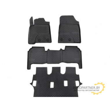 Коврики салона Element TOYOTA Land Cruiser 200 2012-2015 полиуретановые черные 4 шт. / NLC.48.53.210k