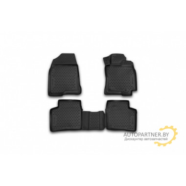 Коврики салона 3D Element TOYOTA Prius-20 2003-2009 полиуретановые черные 4 шт. / NLC.3D.48.101.210k