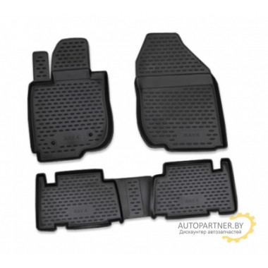 Коврики салона Element TOYOTA Rav 4 2010> полиуретановые черные 4 шт. / NLC.48.46.210k