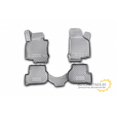 Коврики салона 3D Element VW Golf VI 2009> полиуретановые черные 4 шт. / NLC.3D.51.26.210kh