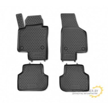 Коврики салона 3D Element VW Jetta 2011-2015 полиуретановые черные 4 шт. / NLC.3D.51.35.210kh
