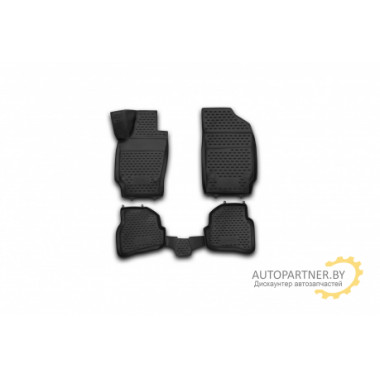 Коврики салона 3D Element VW Polo V 2009> полиуретановые черные 4 шт. / NLC.3D.51.28.210kh