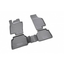 Коврики салона 3D Element VW Tiguan 2007> полиуретановые черные 4 шт. / NLC.3D.51.21.210kh