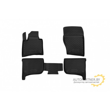 Коврики салона Element VW Touareg Terrain Tech полиуретановые черные 4 шт. / NLC.51.33.210kh