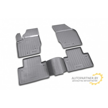 Коврики салона Element VOLVO XC90 2002-2015 полиуретановые серые 4 шт. / NLC.50.04.210