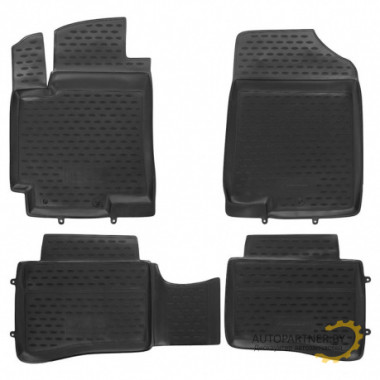 Коврики в салон Element для CHERY A13 2010-2013 полиуретан черные 4 шт. / NLC.63.09.210kh