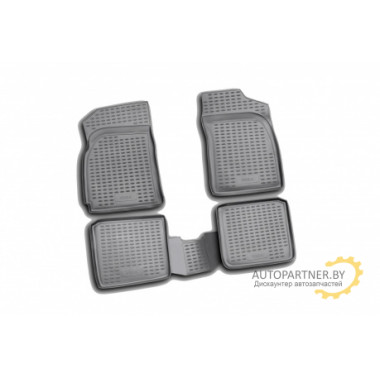 Коврики в салон Element для CHERY Fora A-520 2006 - 2009 полиуретан черные 4 шт. / NLC.63.04.210