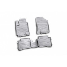 Коврики 3D в салон Element для HYUNDAI i20 2009 > полиуретан черные 4 шт. / NLC.3D.20.32.210h