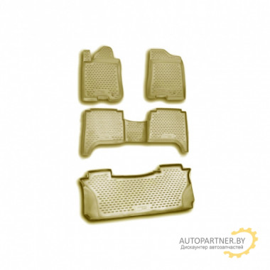 Коврики в салон Element для INFINITI QX56 2004 > полиуретан бежевые 5 шт. / NLC.76.02.212