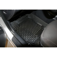 Коврики 3D в салон Element для KIA Cerato Koup 2009 > полиуретан черные 4 шт. / NLC.3D.25.40.210h