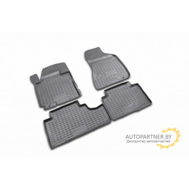 Коврики в салон Element для KIA Rio III 2005-2011 полиуретан черные 4 шт. / NLC.25.02.210
