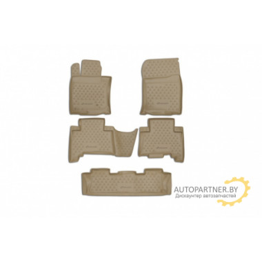 Коврики в салон Element для LEXUS GX460 2010 > полиуретан бежевые 5 шт. / NLC.29.12.212k