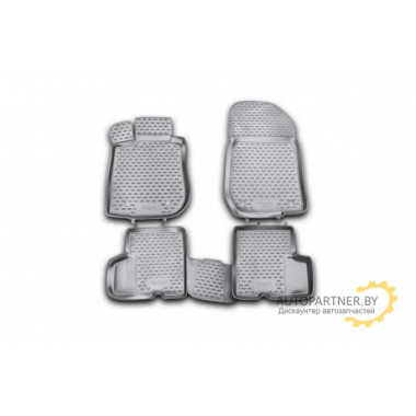 Коврики в салон Element для RENAULT Logan 2004-2009, 2010 > полиуретан черные 4 шт. / NLC.41.05.210kh