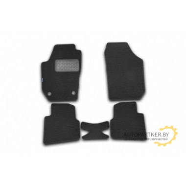 Коврики в салон Autofamily для SKODA Roomster 2006 > текстиль черные 5 шт. / NLT.45.07.11.110kh