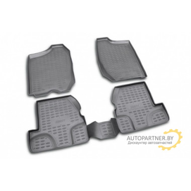 Коврики в салон Element для SUZUKI Jimny 2001 > полиуретан черные 4 шт. / CARSZK00013
