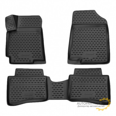 Коврики в салон Element для TOYOTA Caldina AT211G GDM 1997-2002 полиуретан черные 4 шт. / NLC.48.34.210kh