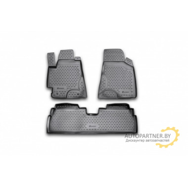 Коврики в салон Element для TOYOTA Highlander 2002-2005 полиуретан черные 4 шт. / NLC.48.44.210