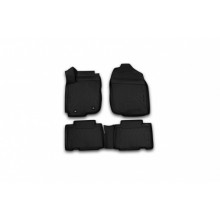 Коврики 3D в салон Element для TOYOTA Rav 4, 2013-2015, 2015 > полиуретан черные 4 шт. / CARTYT00007k