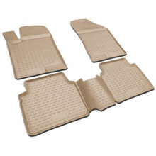 Коврики в салон Element для VW Touareg  2002-2010 полиуретан бежевые 4 шт. / NLC.51.01.212k