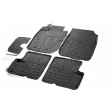 Коврики в салон Rival для Nissan Terrano 2WD, Renault Duster 4WD 2016- резиновые черные 5 шт. / 64701002