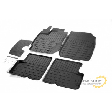 Коврики в салон Rival для Renault Duster 2WD/4WD 2015- резиновые черные 5 шт. / 64701003