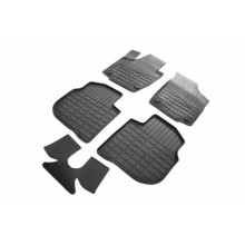 Коврики в салон Rival для Skoda Rapid 2013- резиновые черные 5 шт. / 65102001