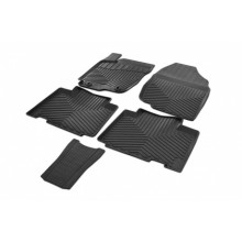 Коврики в салон Rival для Toyota Rav4 2013-2015 2015- резиновые черные 5 шт. / 65706001