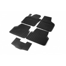 Коврики в салон Rival для Volkswagen Tiguan 2011 - резиновые черные 5 шт. / 65805001