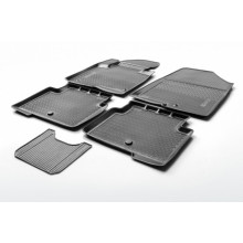 Коврики в салон Rival для Geely Emgrand X7 2013 - полиуретановые черные 5 шт. / 11902001