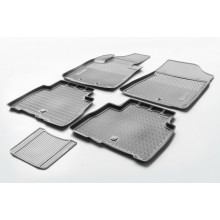 Коврики в салон Rival для Kia Sorento 2012 - полиуретановые черные 5 шт. / 12804001