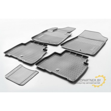 Коврики в салон Rival для Kia Sorento 2012 - полиуретановые черные 5 шт. / 12804001