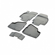 Коврики в салон Rival для Opel Astra H, HB 5d, WAG 2004 - 2012 полиуретановые черные 5 шт. / 14202001