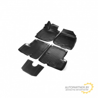 Коврики в салон Rival для Renault Duster 2WD/4WD 2015 - полиуретановые черные 5 шт. / 14701007