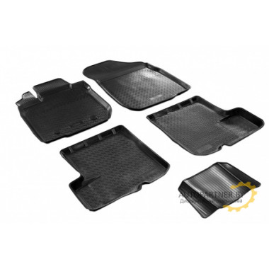 Коврики в салон Rival для Renault Sandero 2009-2014 полиуретановые черные 5 шт. / 14703001