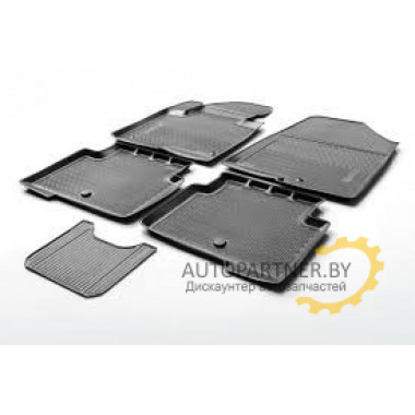 Коврики в салон Rival для Subaru Outback 2015 - полиуретановые черные 5 шт. / 15403001