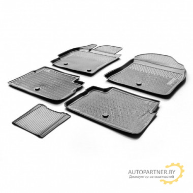 Коврики в салон Rival для Toyota Corolla 2006 - 2013 полиуретановые черные 5 шт. / 15702002