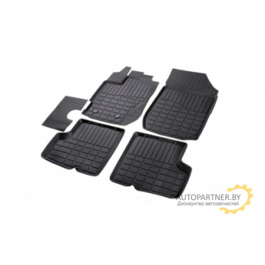Коврики в салон Rival для Toyota Rav4 2013 - 2015 2015 - полиуретановые черные 5 шт. / 15706001