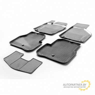 Коврики в салон Rival для Volkswagen Passat B7 2010 - 2015 полиуретановые черные 5 шт. / 15803001