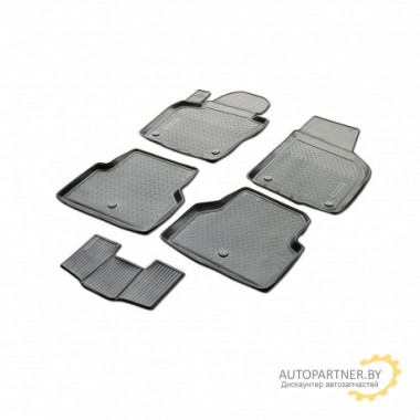 Коврики в салон Rival для Volkswagen Tiguan 2011 - полиуретановые черные 5 шт. / 15805001