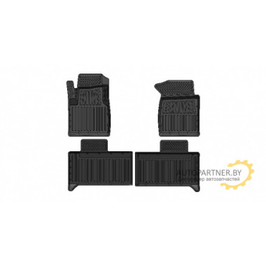 Коврики в салон SRTK Uaz Patriot (2013-) резина черные / UA.PAT.13G.01X12