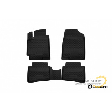 Коврики салона Element Jac S3, 2017, полиуретан черные 4 шт. / ELEMENT10501210