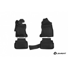 Коврики салона 3D Element SUBARU XV, 2017, полиуретан черные 4 шт. / ELEMENT3D4622210k