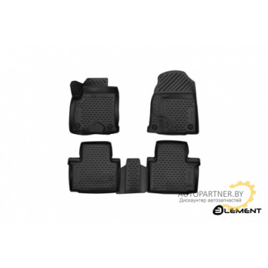 Коврики салона 3D Element HAVAL H2, 09/2014, полиуретан черные 4 шт. / ELEMENT3D9901210k