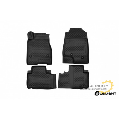 Коврики салона 3D Element HAVAL H6, 09/2014, FWD, полиуретан черные 4 шт. / ELEMENT3D9922210k