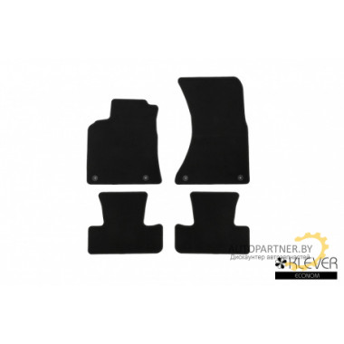 Коврики салона Klever Econom AUDI Q5 АКПП 2008-2016, внед., текстиль черные 4 шт. / KLEVER01041501200k