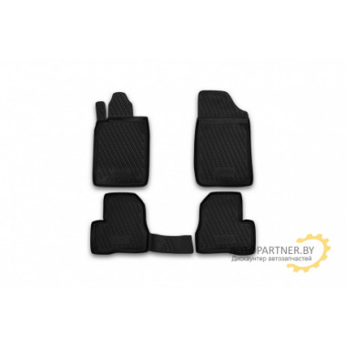 Коврики салона Element PEUGEOT 206 1998, полиуретан черные 4 шт. / CARPGT00007