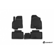 Коврики салона Element ZOTYE T600, 2016,TurboLuxury, полиуретан черные 4 шт. / ELEMENT10102210k