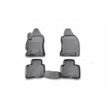 Коврики салона Element FORD Mondeo  2000-2007, полиуретан черные 4 шт. / ELEMENT1605210k