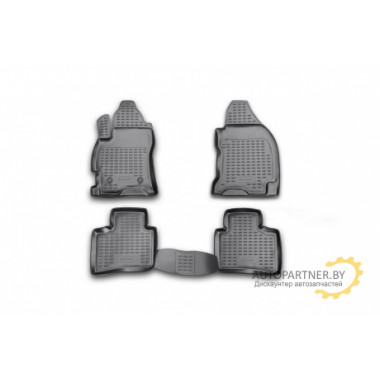 Коврики салона Element FORD Mondeo  2000-2007, полиуретан черные 4 шт. / ELEMENT1605210k