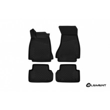 Коврики салона 3D Element AUDI A4, 2016, седан/Avant/Allroad, полиуретан черные 4 шт. / ELEMENT3D0422210k
